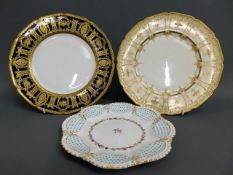A Doulton Tiffany & Co. cake plate 10.5in diameter