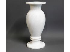 A decorative heavy marble vase, 11.75in tall