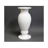 A decorative heavy marble vase, 11.75in tall