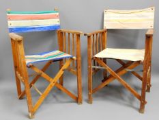 Two vintage mid 20thC. folding deck chairs