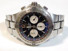 A gents stainless steel Breitling A39362 chronogra