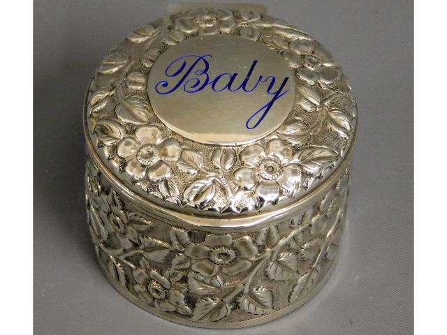 An Arthur Pennington Birmingham silver "Baby" box,