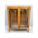 An early/mid 20thC. mahogany display cabinet with