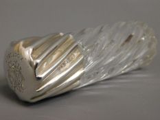 A silver topped scent bottle by Sampson & Mordan &