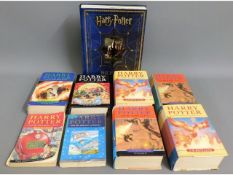 Eight Harry Potter, six hardback & two paper back