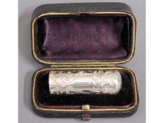 An 1890 late Victorian cased Birmingham silver per