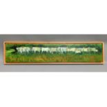 A large panoramic oil on panel by Cornish painter,