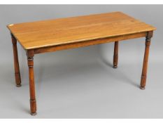 A Victorian rosewood & mahogany low level table wi