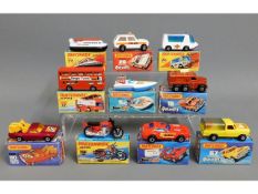 Ten boxed Matchbox diecast vehicles