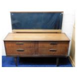 A retro G-Plan style dressing table with mirror &