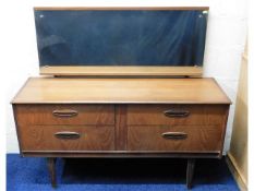 A retro G-Plan style dressing table with mirror &