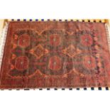 A 20thC. Persian rug, 74in long x 44.5in wide