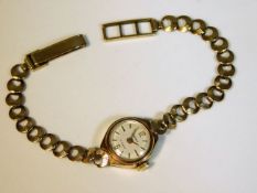 A ladies 'Regency' 9ct gold wristwatch 17 jewelled