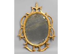 A late 18thC/early 19thC. giltwood framed mirror,