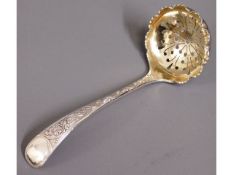 An 1892 Sheffield silver sifter with gilt bowl 40.