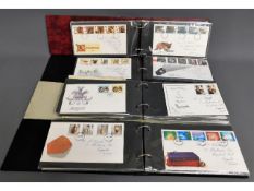 Four first day cover albums dating from late 1970'