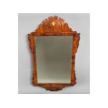 A Regency period mahogany framed mirror, minor fau