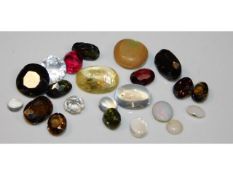 A quantity of mixed semi-precious stones including