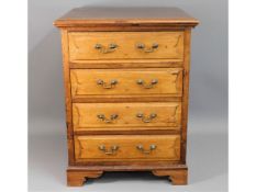 A Victorian chest of drawers with brass fittings &