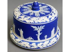 A 19thC. Wedgwood (unmarked) jasperware cake stand