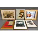 A quantity of various framed original paintings, p