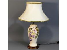 A large Moorcroft pottery lamp Wistful 46/10 by Ke