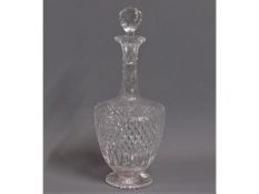 A good antique cut glass decanter, two very tiny f