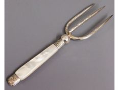 A Victorian Sheffield 1896 silver plated bread for