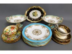 A quantity of mostly antique Hammersley porcelain