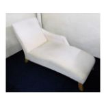 A modern chaise longue 65in long x 28in deep x 34.