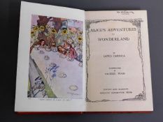 A Lewis Carroll Alice In Wonderland book with illu