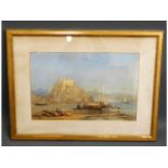 A large framed Mediterranean print