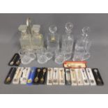 A collection of mostly bowls related, decanters, t