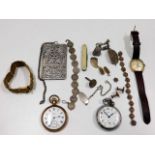 A Waltham gold plated pocket watch, a Smiths pocke