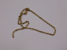 A 14ct gold bracelet a/f, 2.3g