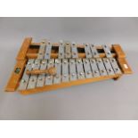 A Hohner Granton London steel & wood glockenspiel,