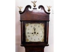 A c.1800 Birmingham oak longcase clock, faults to