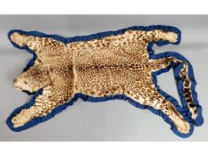 A c.1850-1900 Leopard skin, some wear to fur, CITE