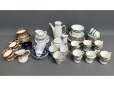 Two retro porcelain part tea services including Po