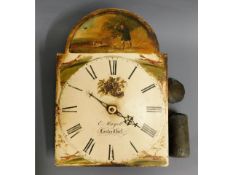 A c.1800 E. Mayells, Lostwithiel clock dial with h