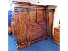 A large Victorian mahogany gentleman's six piece c