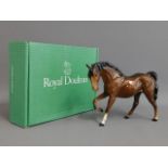 A Royal Doulton race horse, 7.25in tall