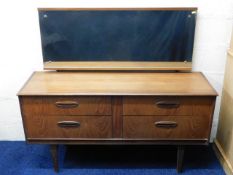 A retro G-Plan style dressing table with mirror &