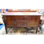 A mahogany sideboard, 60in wide 23in deep x 40in h