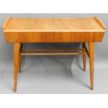 A retro teak buffet table with drawer either end,