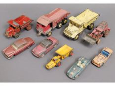A small quantity of mixed play worn diecast cars &