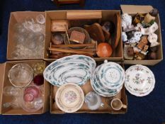 A quantity of mixed china including Booths Dragon