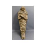 A life size sculpted 'Egyptian' mummy, 71in tall