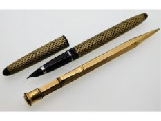 A Sheaffer Australia fountain pen, a/f twinned wit