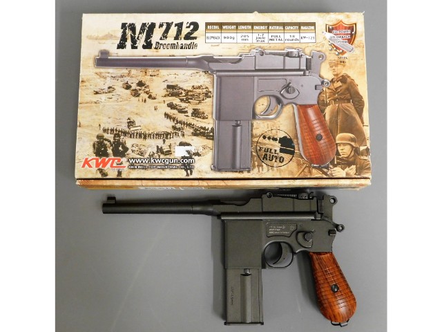 A boxed M712 Broomhandle Co2 BB gun